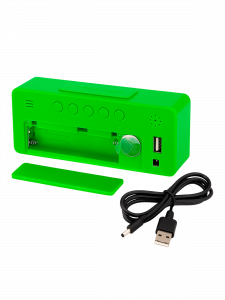 VST 886Y-4 Зеленые часы настольные (без блока)